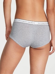 Victoria's Secret Medium Heather Grey Short Logo Knickers - Image 2 of 2
