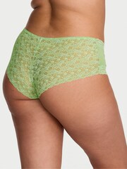 Victoria's Secret Green Sherbert Cheeky Cotton Lace Trim Knickers - Image 2 of 2
