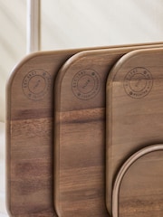 Set of 3 Gold Hertford Chopping Board with Wire Stand - Image 2 of 5