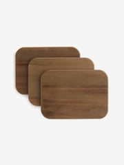 Set of 3 Gold Hertford Chopping Board with Wire Stand - Image 5 of 5