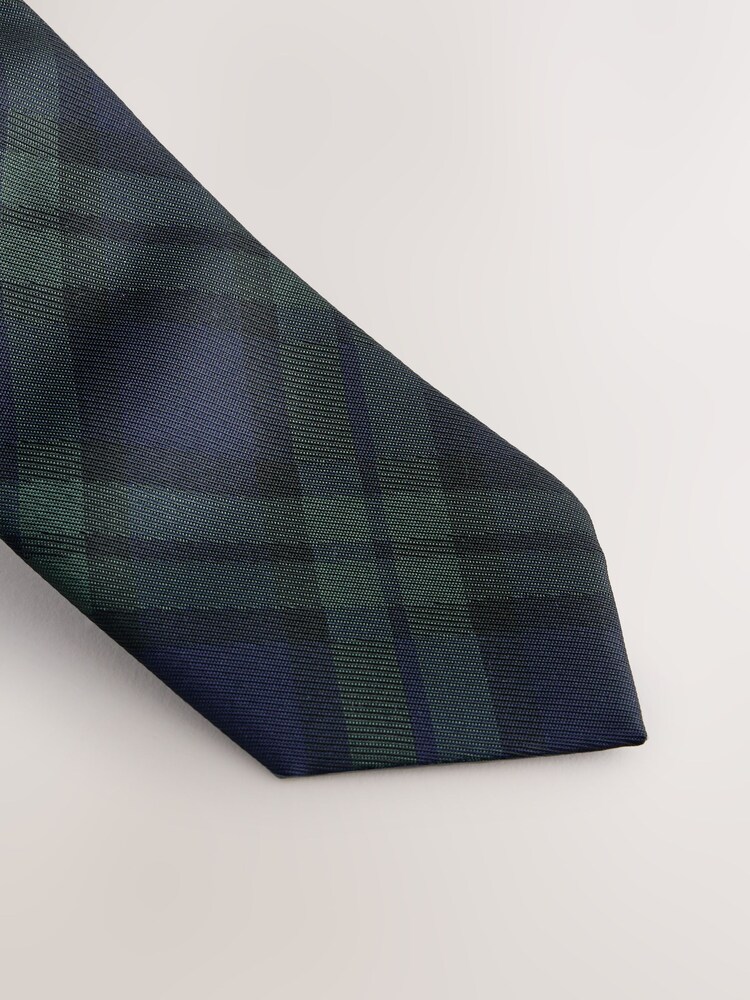 أسود - رابطة عنق مربعات - صورة 2 من 3