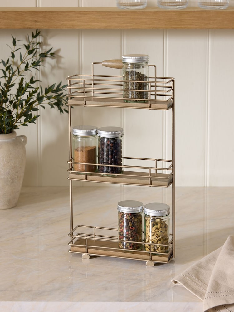 Antique Gold Hertford Spice Rack - Image 1 of 4