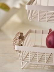 Natural Hamish The Highland Cow 3 Tier Fruit Basket - Image 3 of 5
