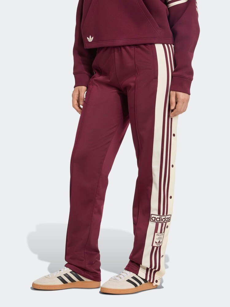 adidas Originals Maroon Red Adibreak Trackpant Trousers - Image 1 of 6