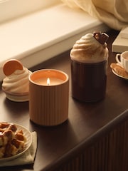 Caramel Waffle Latte Decorative Gourmand Ceramic Candle - Image 3 of 5