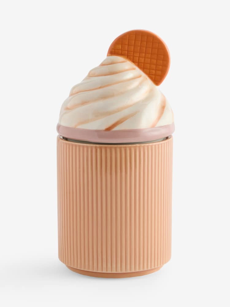 Caramel Waffle Latte Decorative Gourmand Ceramic Candle - Image 5 of 5