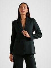 Forever New Green Clarette Nipped Waist Blazer - Image 1 of 5