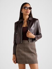 Forever New Addison Vegan Leather Jacket - Imagen 1 de 5