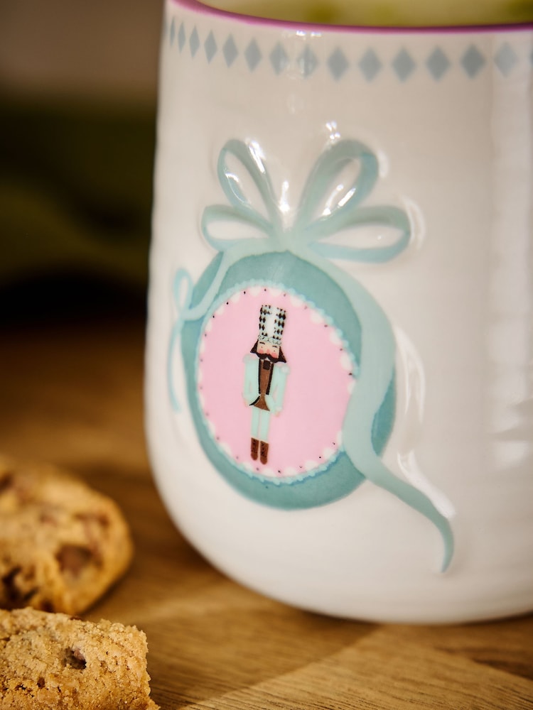 Blue Nutcracker Bow Mug - Image 1 of 3