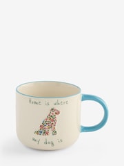 Ceramic Floral Dog Person Mug - Obraz 1 z 1