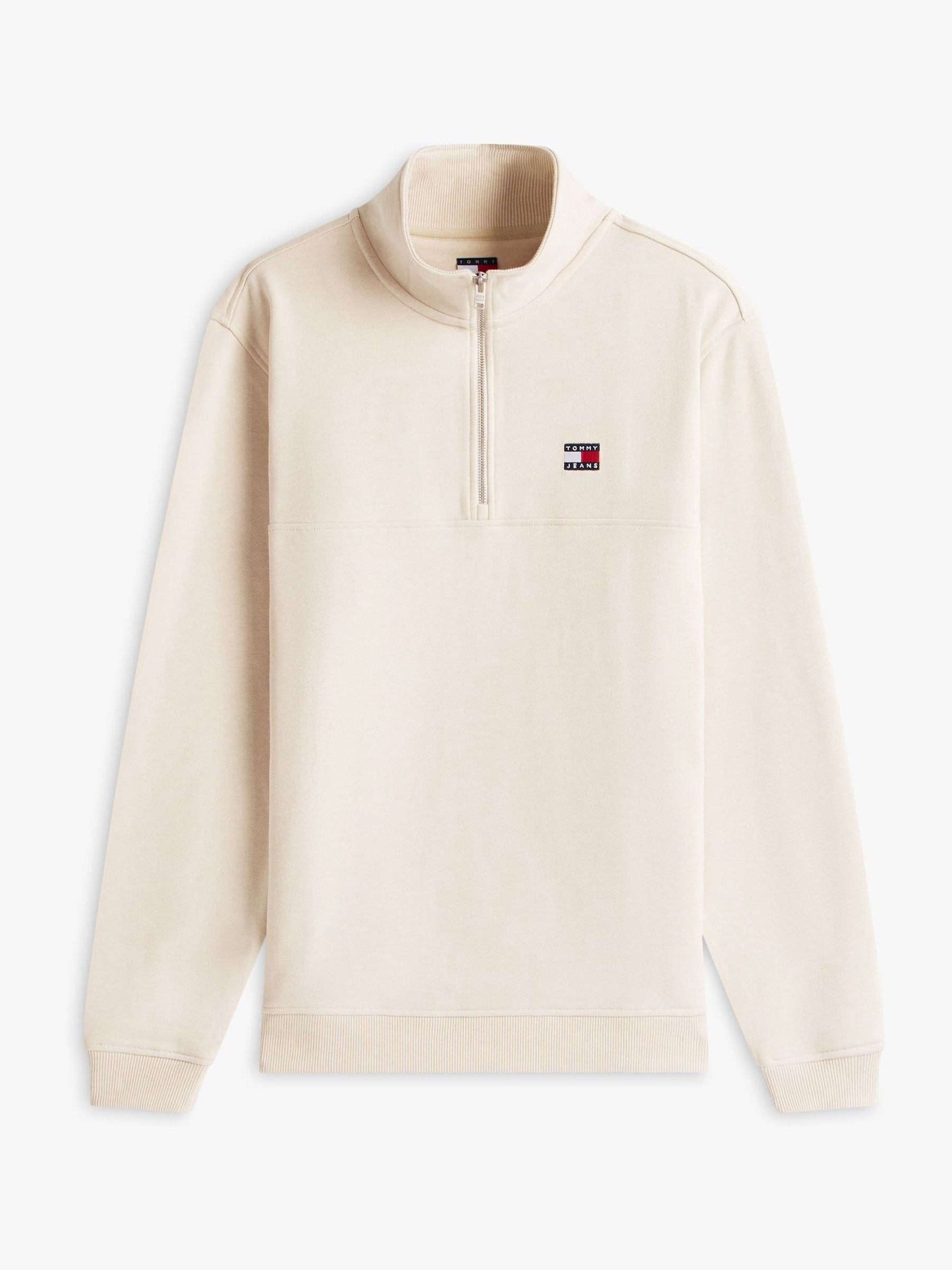 Buy Tommy Jeans White Badge Quarter-Zip Jumper from Next Romania
