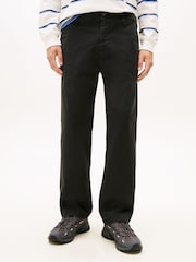 Tommy Jeans Black Otis Regular Twill Chinos - Image 1 of 5