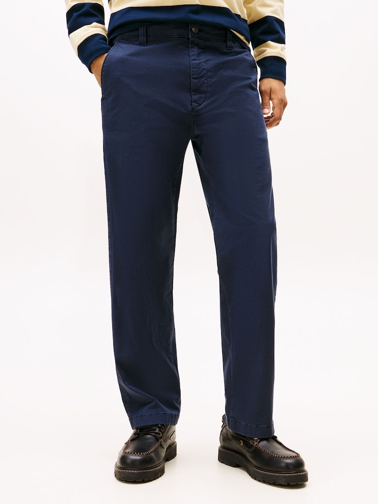 Tommy Jeans Blue Otis Regular Twill Chinos - Image 1 of 5 Tommy Jeans Blue Otis Regular Twill Chinos - Image 1 of 5