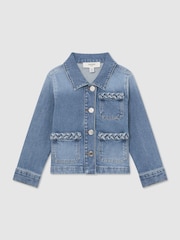 Reiss Denim Blue Ariel Jacket - Image 1 of 3