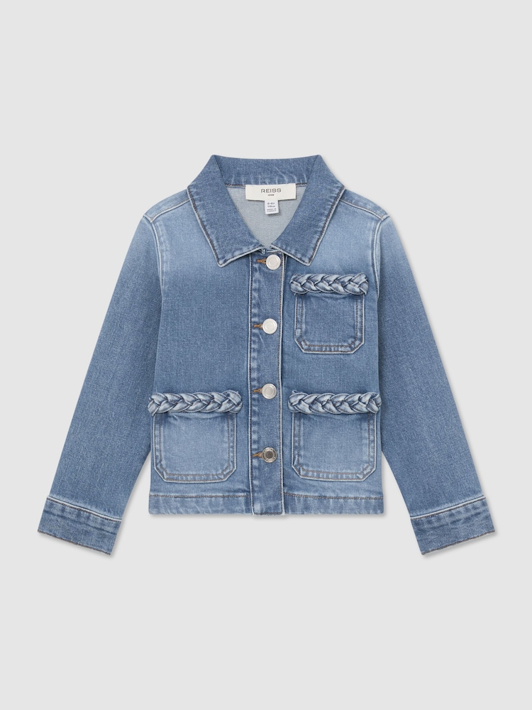 Reiss Denim Blue Ariel Jacket - Image 1 of 3