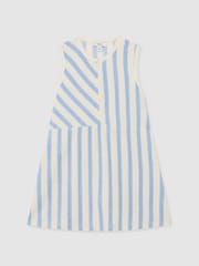 Reiss Pale Blue Sunny Towelling Dress - Image 3 of 3