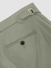 Reiss Sage Cantwell Short Cotton-Blend Side-Adjuster Shorts - Image 7 of 7