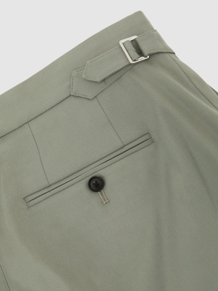 Reiss Sage Cantwell Short Cotton-Blend Side-Adjuster Shorts - Image 7 of 7