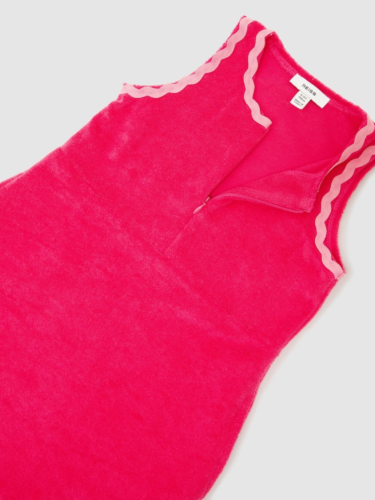 Reiss Pink Sunny 13-14 yrs Towelling Dress - Image 1 of 3 Reiss Pink Sunny 13-14 yrs Towelling Dress - Image 1 of 3