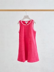 Reiss Pink Sunny 13-14 yrs Towelling Dress - Image 2 of 3