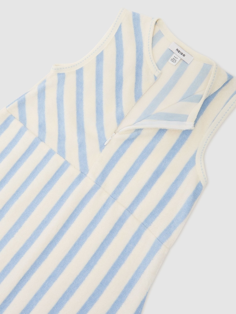 Reiss Pale Blue Sunny 3-9 yrs Towelling Dress - Image 3 of 3 Reiss Pale Blue Sunny 3-9 yrs Towelling Dress - Image 3 of 3