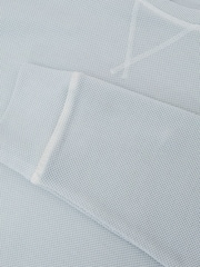 أزرق فاتح - Reiss Drift Cotton-Piqué Garment-Dyed Sweatshirt - صورة 6 من 6