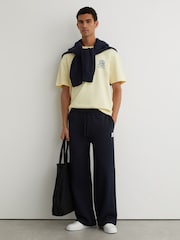 Reiss Mellor Monogram-Embroidered Relaxed Joggers - Εικόνα 1 του 6