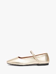 Tommy Hilfiger Gold Ballerinas - Image 2 of 7