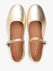 Tommy Hilfiger Gold Ballerinas - Image 3 of 7