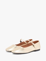 Tommy Hilfiger Gold Ballerinas - Image 6 of 7