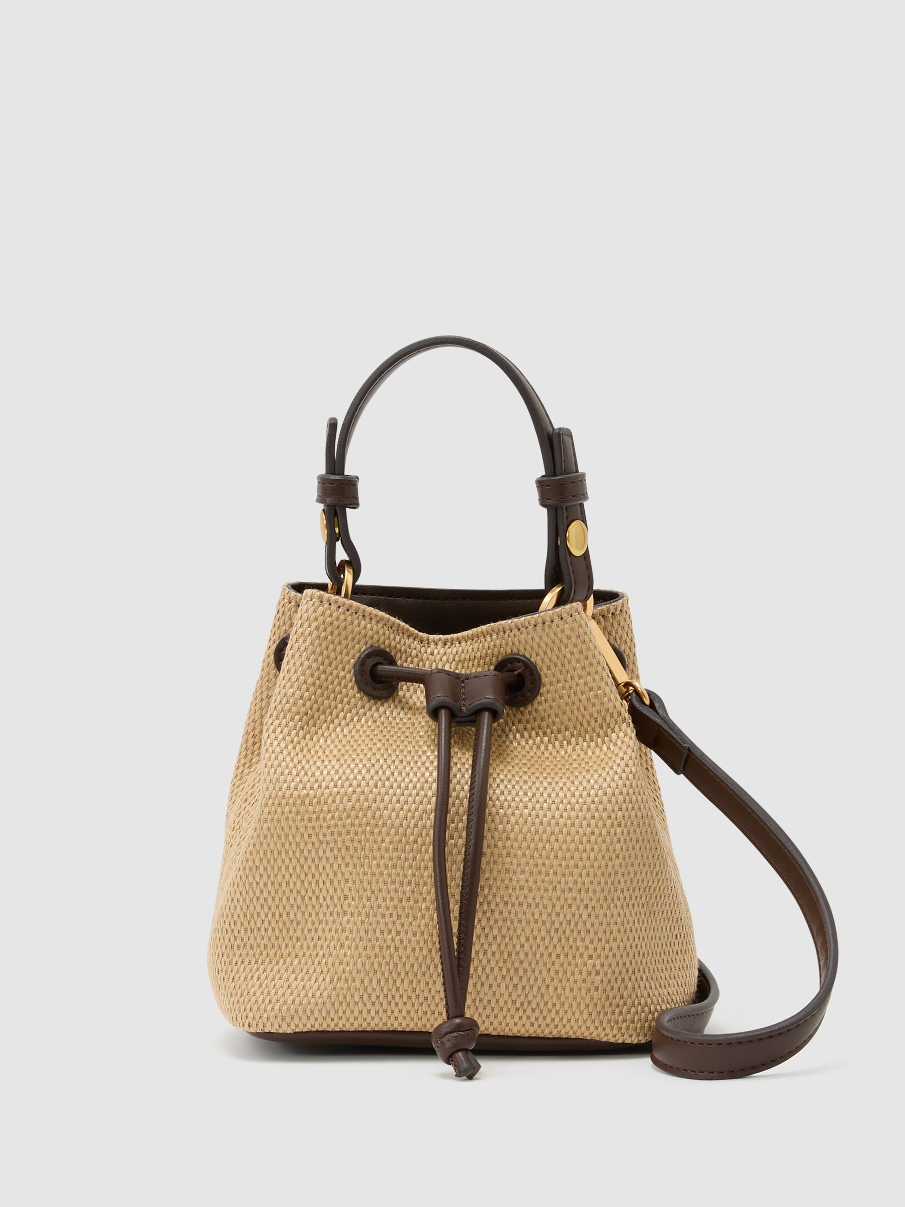 Buy Reiss Natural Evie Girls Raffia-Effect Bucket Bag from Next USA
