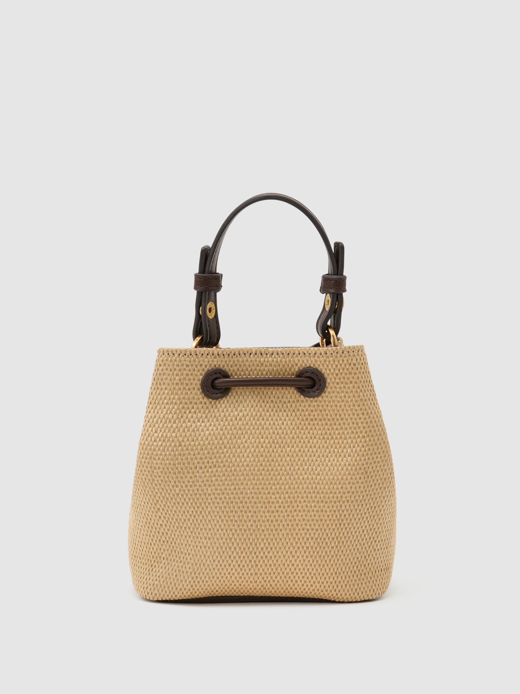 Buy Reiss Natural Evie Girls Raffia-Effect Bucket Bag from Next USA