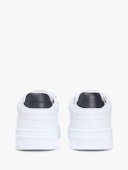 Tommy Hilfiger White Monogram Leather Cupsole Trainers - Image 5 of 8