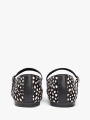 Tommy Hilfiger Black Snow Leopard Print Buckle Ballerinas - Image 5 of 8