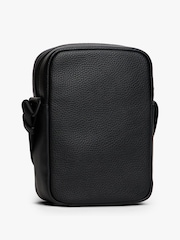 Tommy Hilfiger Black Modern Repeat Flag Cross-Body Reporter Bag - Image 2 of 4