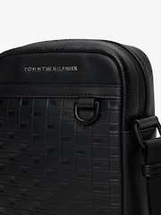 Tommy Hilfiger Black Modern Repeat Flag Cross-Body Reporter Bag - Image 3 of 4