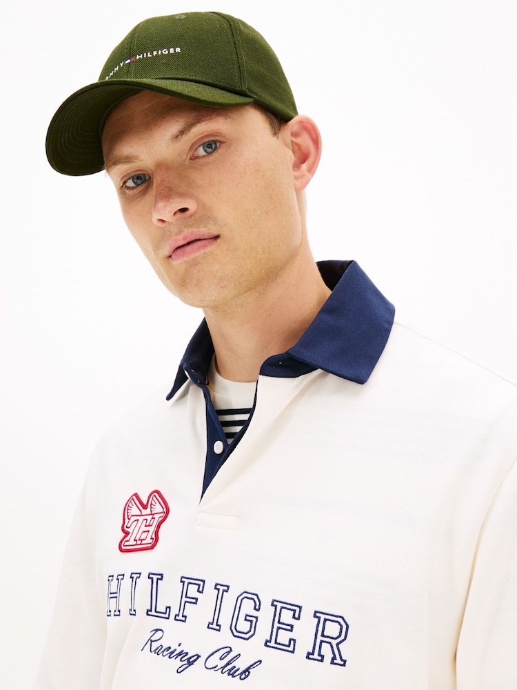 Tommy Hilfiger Green Logo Embroidery Twill Six-Panel Baseball Cap - Image 4 of 4