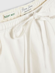River Island White Wide Leg Pyjama Style Drawstring Jeans - Image 6 of 6