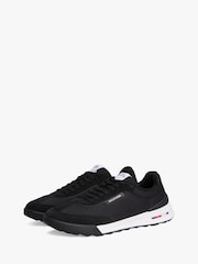 Tommy Hilfiger Black Retro Textured Mesh Trainers - Image 4 of 8