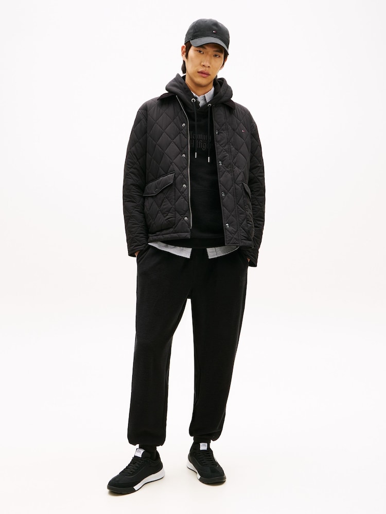 Tommy Hilfiger Black Retro Textured Mesh Trainers - Image 8 of 8 Tommy Hilfiger Black Retro Textured Mesh Trainers - Image 8 of 8