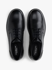 Tommy Hilfiger Black Ultra Lightweight Leather Derby Shoes - Image 5 of 7