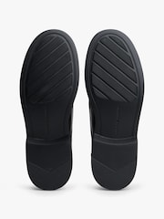 Tommy Hilfiger Black Ultra Lightweight Leather Derby Shoes - Image 6 of 7