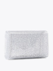 Carvela Silver Chrome Positano Vinyl Clutch Bag - Image 3 of 4