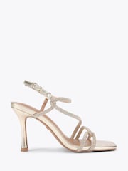KG Kurt Geiger Gold Audrey High Sandals - Image 1 of 4