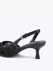 KG Kurt Geiger Black Aria Low Bead Shoes - Image 2 of 4