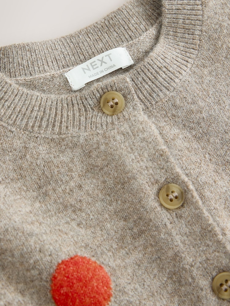 Orange spot Knit Cardigan (3mths-7yrs) - Image 4 of 4 Orange spot Knit Cardigan (3mths-7yrs) - Image 4 of 4