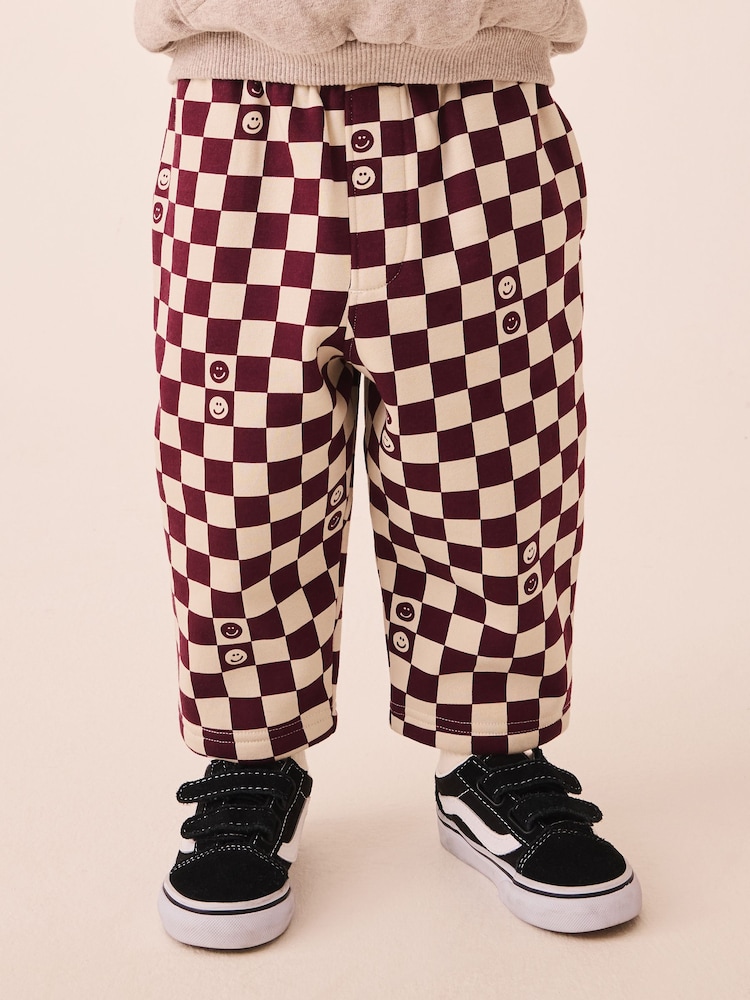 Rojo burdeos - Patterned Joggers (3mths-7yrs) - Imagen 4 de 4