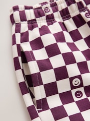 Burgundy Red Single Wide Leg Jersey Joggers (3mths-7yrs) - Image 8 of 8