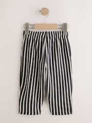 Charcoal Grey/Ecru Stripe Single Wide Leg Jersey Joggers (3mths-7yrs) - Image 2 of 6