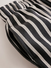 Charcoal Grey/Ecru Stripe Single Wide Leg Jersey Joggers (3mths-7yrs) - Image 4 of 6